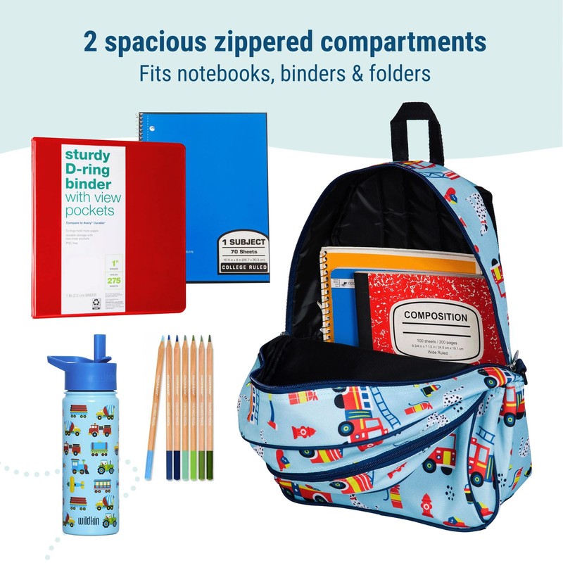 Wildkin 15-inch Kids Backpack – Durable, Padded, Adjustable for School
