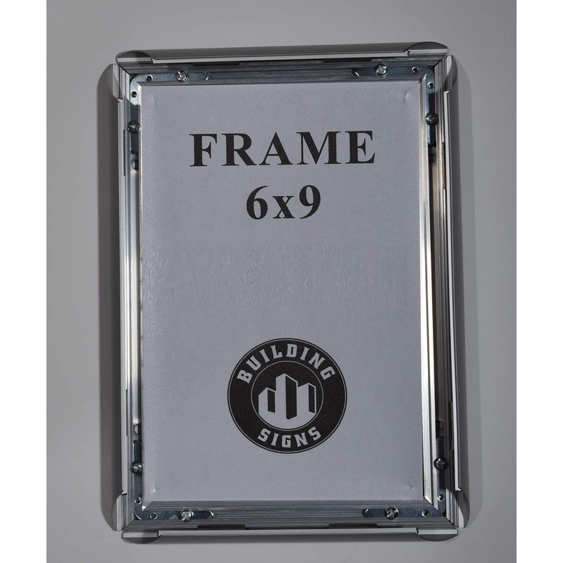 BUILDINGSIGNS.COM Elevator Certificate Notice Frame 6X9 (Aluminium, Card Size 6X9,