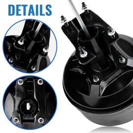 HARUMA 54-74421 Vacuum Power Brake Booster 1998 1999 for Dodge Ram 1500/2500/3500 Pickup/4000, for Dodge Ramcharger 1999, 5474421, 4882866, 4882867, 5003326AA, 14PB4386