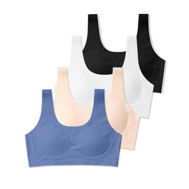 SALIA GIRL Training Bras for Girls 10-16 Sports Seamless Bra Design with Removable Padding Bras, Medium