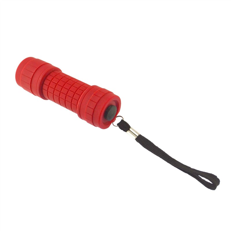 AB Tools 9 LED Red Torch Light Mini Flashlight Camping