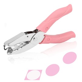 Perforadora de agujero en forma de círculo grande de 1/4 pulgadas, perforadora de metal de una sola mano, perforadora de papel con mango suave para etiquetas, ropa, entradas