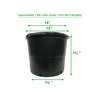 Viagrow 5 Gallon Plus Nursery Pots, BPA Free Planters, Plastic