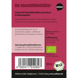 Wohltuer Organic Rose Petals – 100g