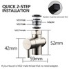 Tecmolog Faucet Valve Splitter Brass Sink Valve Diverter for Kitchen
