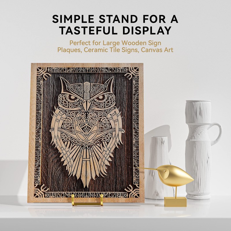 IPAME 8 Inch Large Plate Stands for Display - Metal