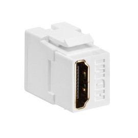 Leviton 40834-W Feed Through, QuickPort HDMI Connector, White