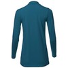 Basic Solid Soft Cotton Long Sleeve Mock Neck Top Shirts