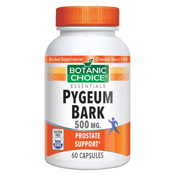 Botanic Choice Pygeum Bark 500 mg, 60 Capsules