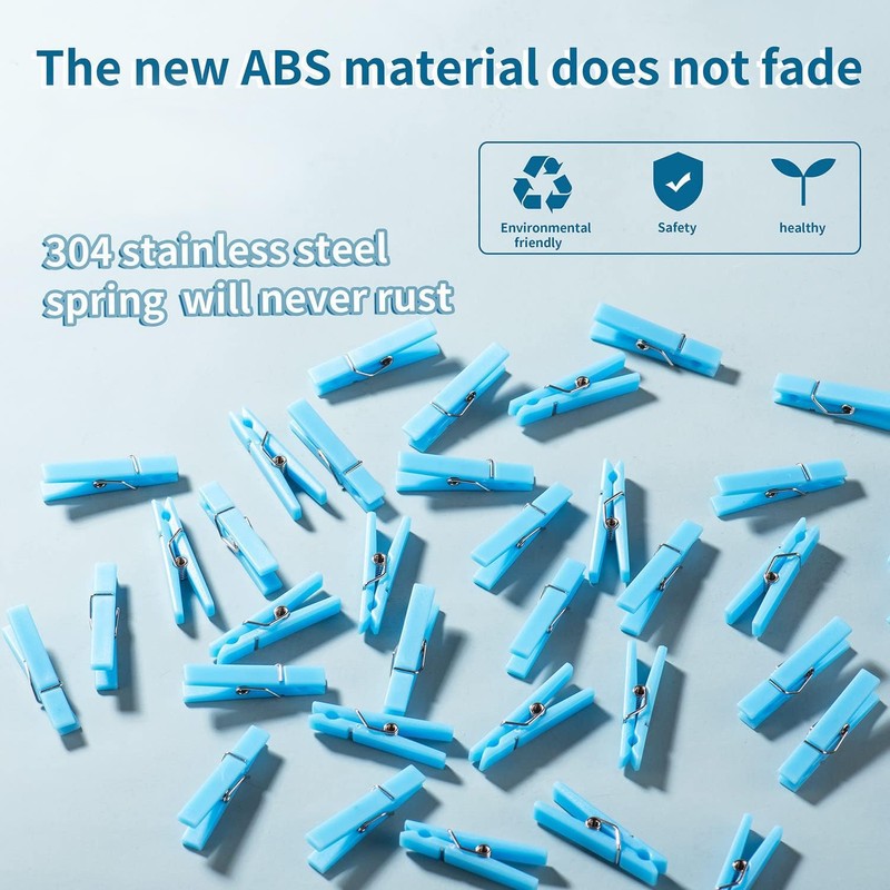 Mini Clothespins Clothes Pins 60Pcs 1.4 inch for Party Decorations(Pink