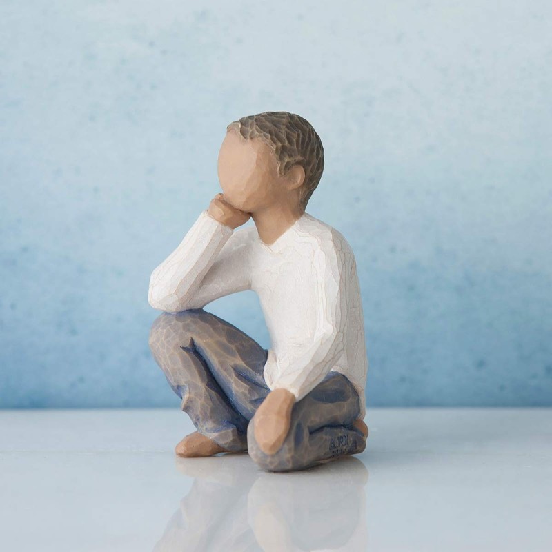 Willow Tree Inquisitive Child (Darker Skin Tone & Hair Color),