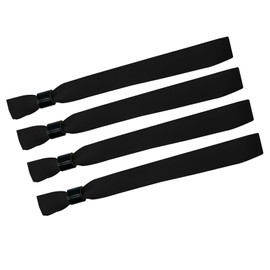 Wristrenyi Cloth Wristbands For Events-100 Pack Black Fabric Bracelets Wrist Bands for Concerts Festival Admission Party