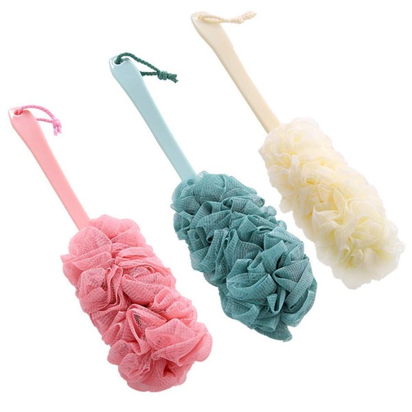 Nutteri 3 Pack Back Scrubber Long Handled Bath Brush Soft