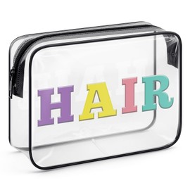 Hair Care Preppy Makeup Bag Hairdresser Gifts Hair Stylist Cosmetic Bag Funny Hair Dresser Gift Cosmetic Makeup Case Birthday Graduation Gift for Women Friends Sister Travel Zipper Toiletry Pouch