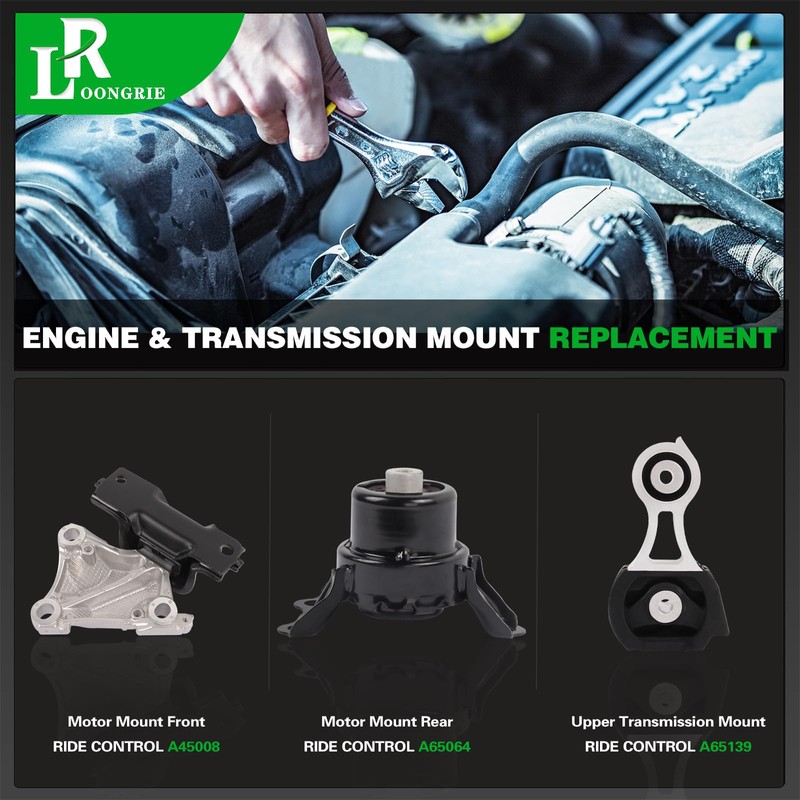 LOONGRIE Engine Motor and Transmission Mount Kit Compatible with HR-V