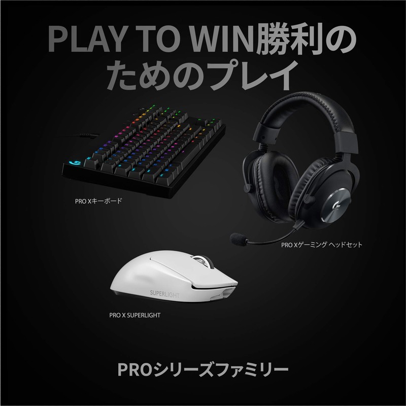 Logicool G PRO X SUPERLIGHT Wireless Gaming Mouse, G-PPD-003WL-WH, Under