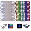 Fireworks Diffraction Glasses - 25 Rainbow Hearts (Plain White Frames)