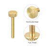 sourcing map Pack of 2 Brass Knurled Screws M3 x