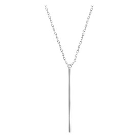 Sofia Milani - Women's Necklace 925 Silver - Bar Pendant, Sterling Silver, No Gemstone