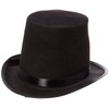 Rhode Island Novelty Black Felt Top Hat (2-Pack)