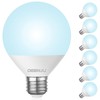 DEGNJU Vanity Light Bulbs 60W Equivalent, 5000K Daylight White Bathroom