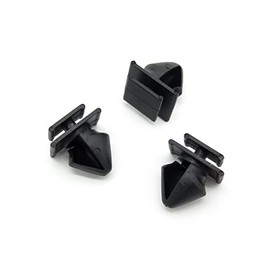 VVO Fasteners- Black Plastic Side Body Moulding Strip Trim Clips for Peugeot 106, 406, (Pack of 10)