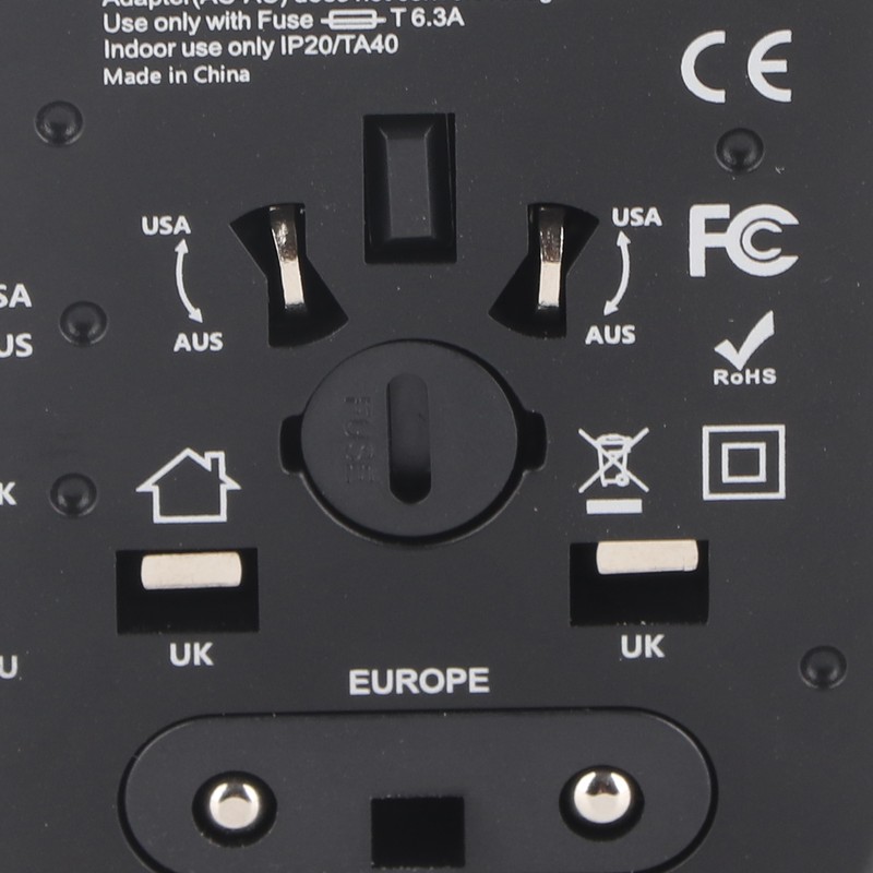 Universal Travel Adapter International Plug Power Converter Multi Outlets