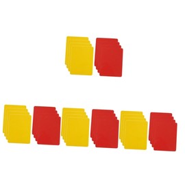 Kisangel 32pcs Referee Practical Cards Red Yellow Sports Judge Cards Professional Soccer Referee Kit Sturdy PVC Material for Multiple Seasons Use