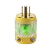 Leviton Grounding Lighted Plug End Replacement, 515PV-LIT