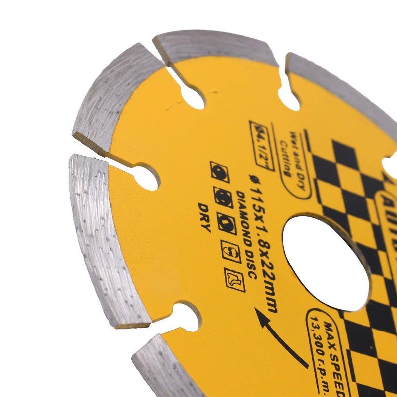 AUTOTOOLHOME 4 1/2-inch Diamond Saw Blades Angle Grinder Cutting Wheel