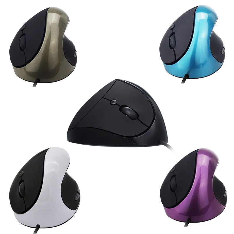 Optical Vertical Mouse Ergonomic Wired Mouse USB Mice 5 Button