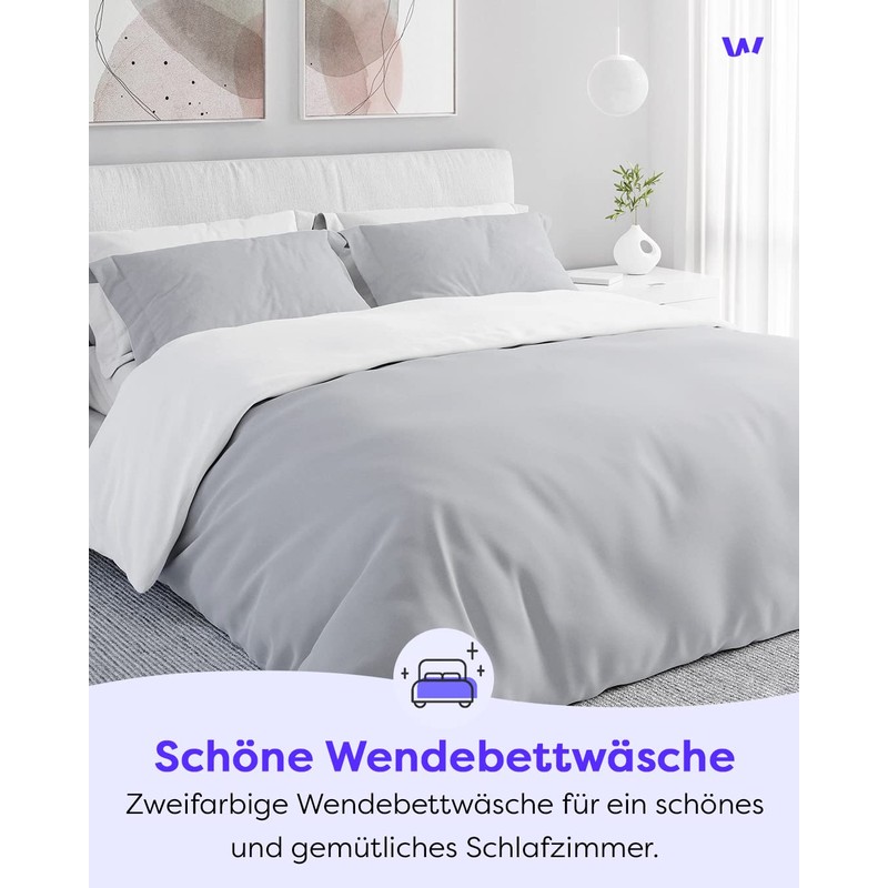 Wolkenfeld Cushion Cover 70 x 90 cm, 1-Piece – Two-Tone