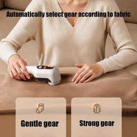 Silksild Glamglide - Lint Glider Glamglide, Electric Lint Remover for Clothes, Fuzz Remover Fabric Shaver, Rechargeable Fabric Shaver, Digital Display, 6 Leaf Metal Sheet (Green+White)