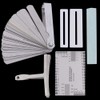 Juego de herramientas para guitarra Luthier, incluyendo sander Radius Gauge