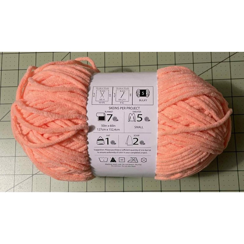 Big Twist POSH Chenille Yarn SHERBET GLOW 1 Skein