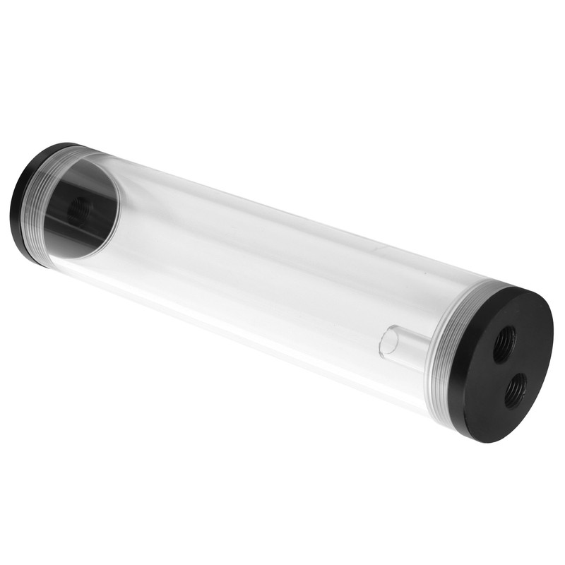 Water Cooling Tank Acrylic Cylindrical 3‑Hole G1/4 Thread Reservoir Computer