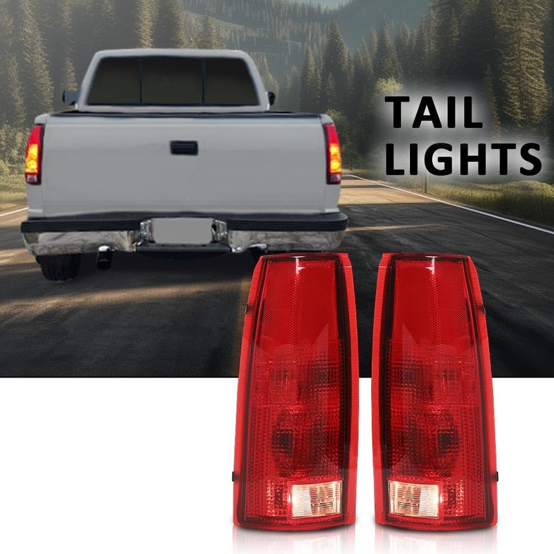 G-PLUS Tail Lights w/Bulb Left and Right Compatible with Chevy/GMC