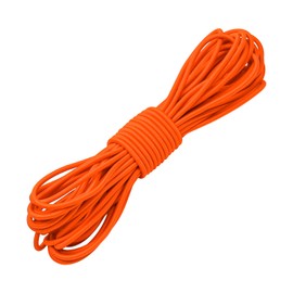 1/8" Bungee Shock Cords,32 Feet Elastic Nylon Cords Kayak Stretch String Rope for Bikes,Tie Downs,Boating,Camping,Cars,Fitness and Outdoor Enthusiasts (1/8 inch x 32 Ft, Orange)