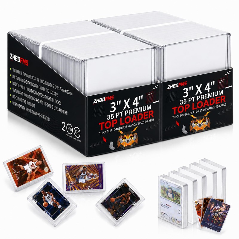 400 hojas Fundas para tarjetas de carga superior de 3