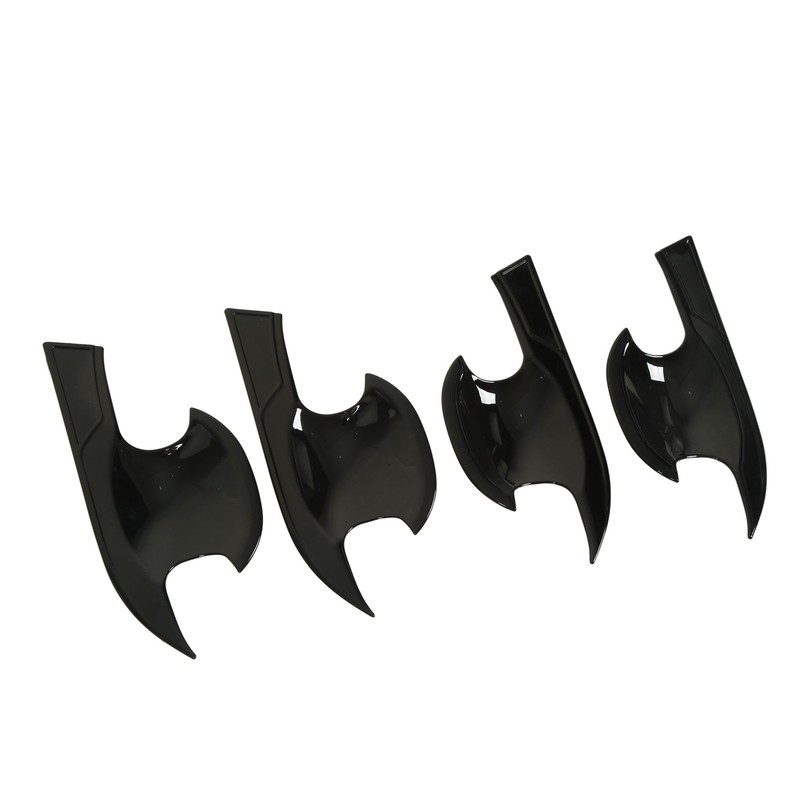 4PCs Car Exterior Door Handle Bowl Protector Glossy Black Cup