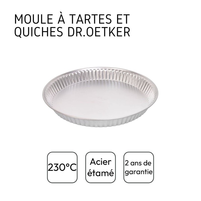 Dr. Oetker Obstkuchenform Ø30cm Classic, Backform für Obsttorten, Kuchenform aus