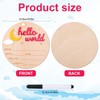 Gosknor Wooden Hello World Newborn Sign, Cute Birth Announcement Board