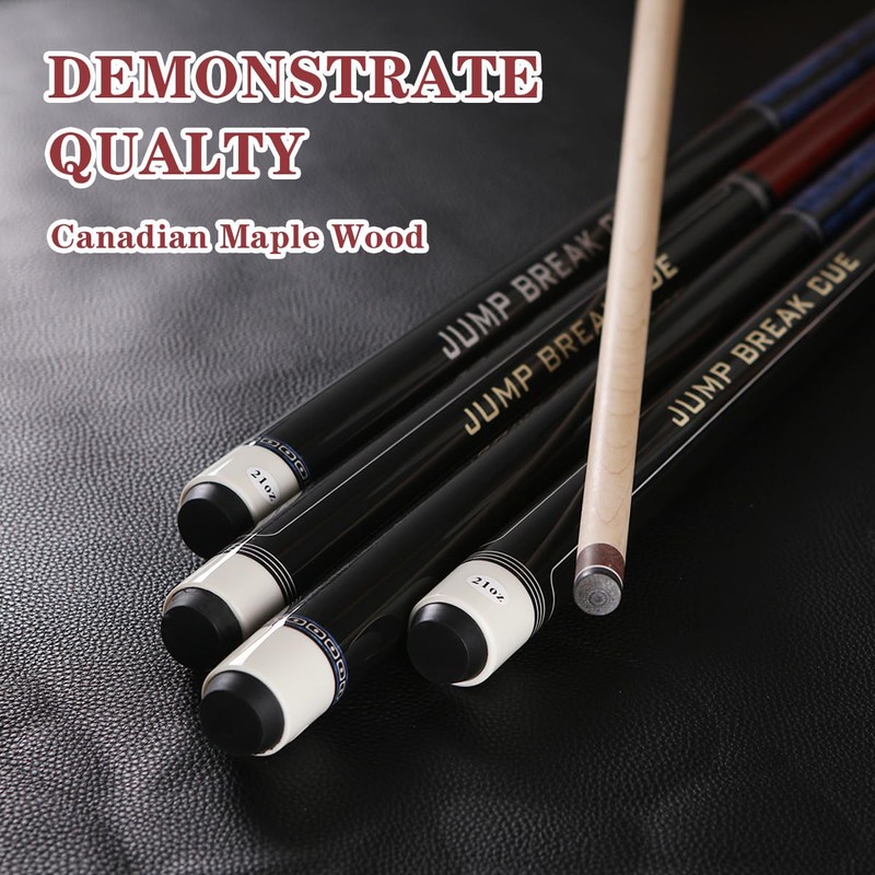 Kuntu Yimu Heavy Hitter 3-Piece Jump Break Cue Stick, 23oz