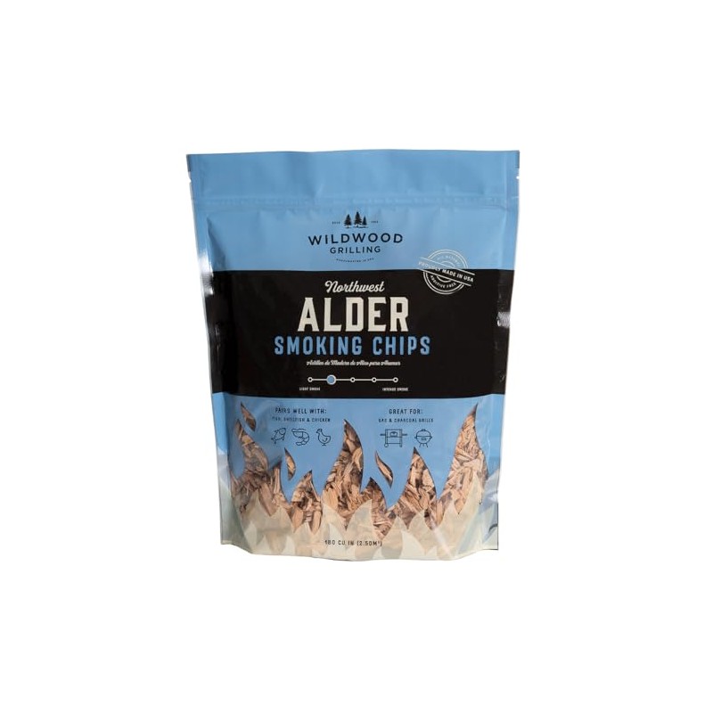 Wildwood Grilling Alder Smoking Chips - 180 Cubic Inch Bag