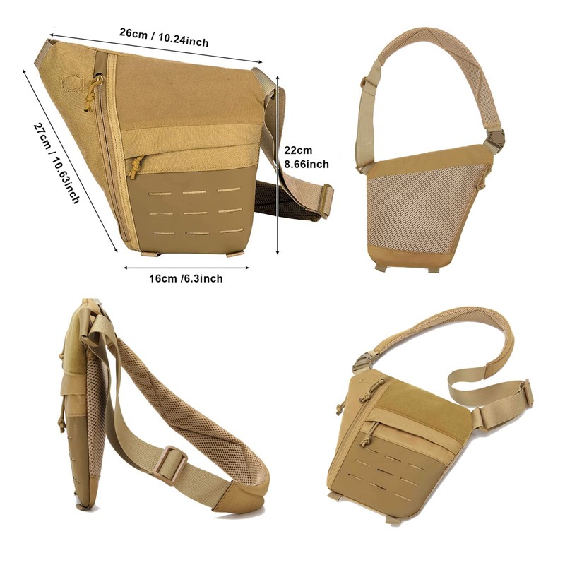 aYrap Sling Crossbody Chest Bag for Men,Travel Hiking Anti-Thief Crossbody