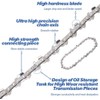 Candeon 4 Inch Chainsaw Chain, Pack of 2 Saw Chainsaw