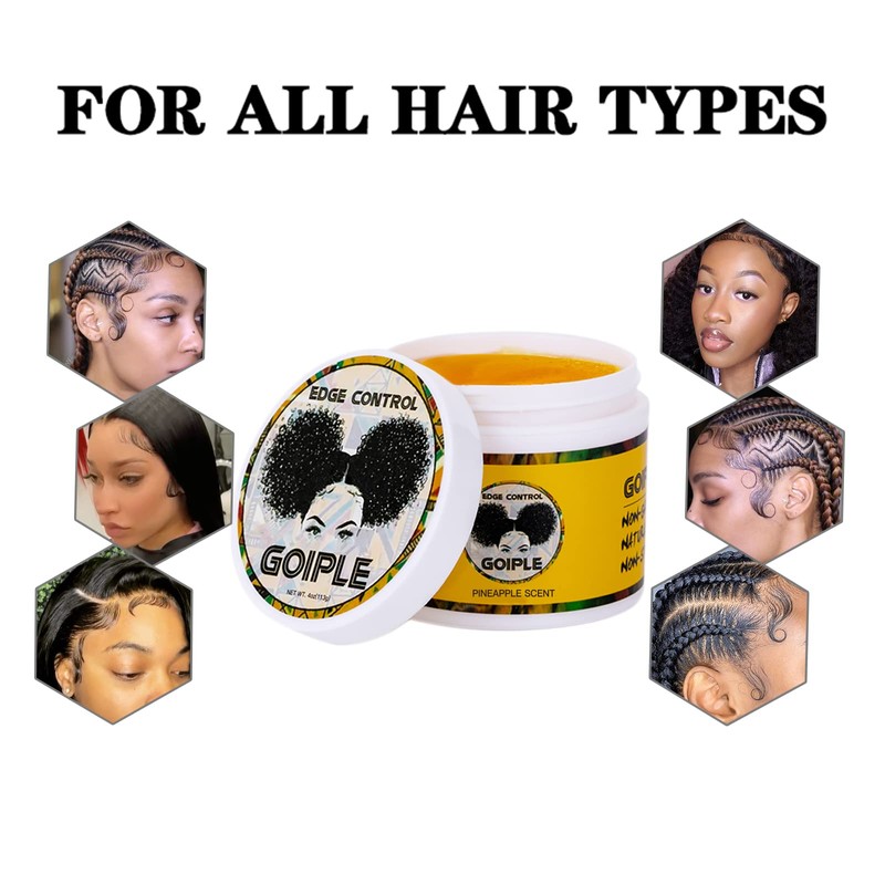 Edge Control Wax for Women Strong Hold Non-greasy, 4 OZ