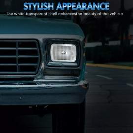 Unbranded Pair 5X7" 7x6 LED Headlights For1986-1995 Jeep Wrangler YJ 1984-2001 Cherokee XJ