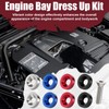 40 PCS Engine Dress Up Kit, CNC Finishing Fender Bumper