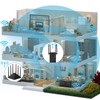 1200Mbps WiFi Extender for Home Office, 5G Dual Band WiFi